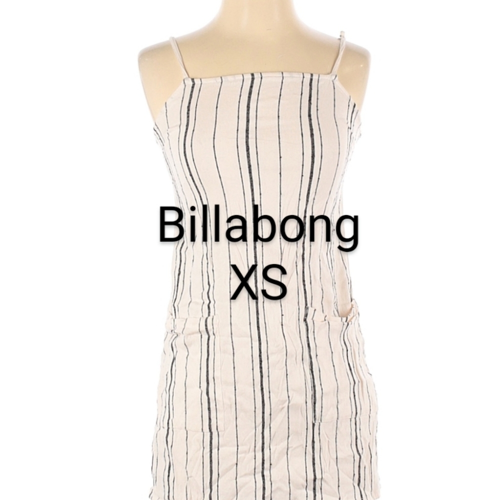 2/$30 Billabong Dress XS linen lightweight